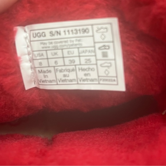 New UGG CLASSIC CLEAR MINI LAVA FLOW WATERPROOF SHEEPSKIN ANKLE BOOT, Size 8 - Picture 5 of 8